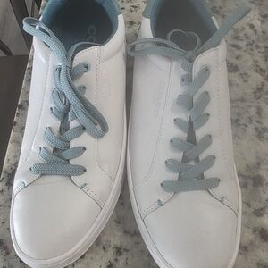 Coach CLIP LEATHER LOW TOPS-White Sneakers